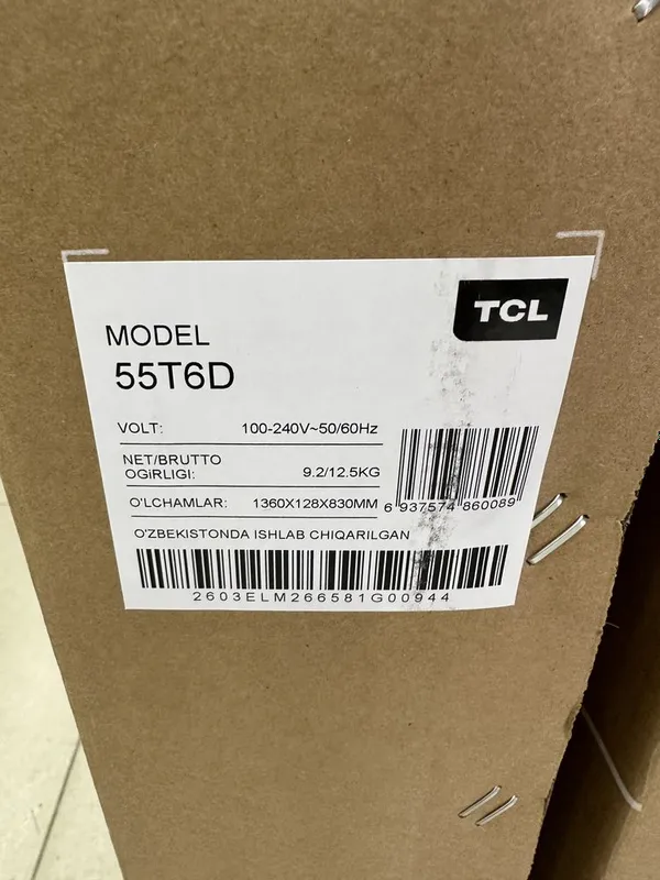телевизор TCL 55T6D современный 55-дюймовый 4K бесплатная доставка 2 телевизор TCL 55T6D современный 55-дюймовый 4K бесплатная доставка 2