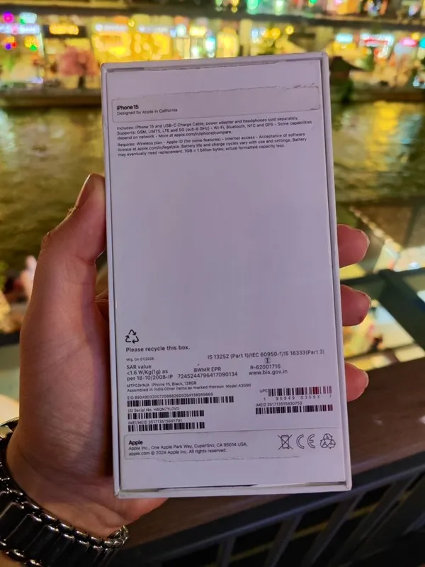 iPhone 15 NEW Black 128 GB Eng arzon narxda Malikadi price 650$ 10 min — фото 1