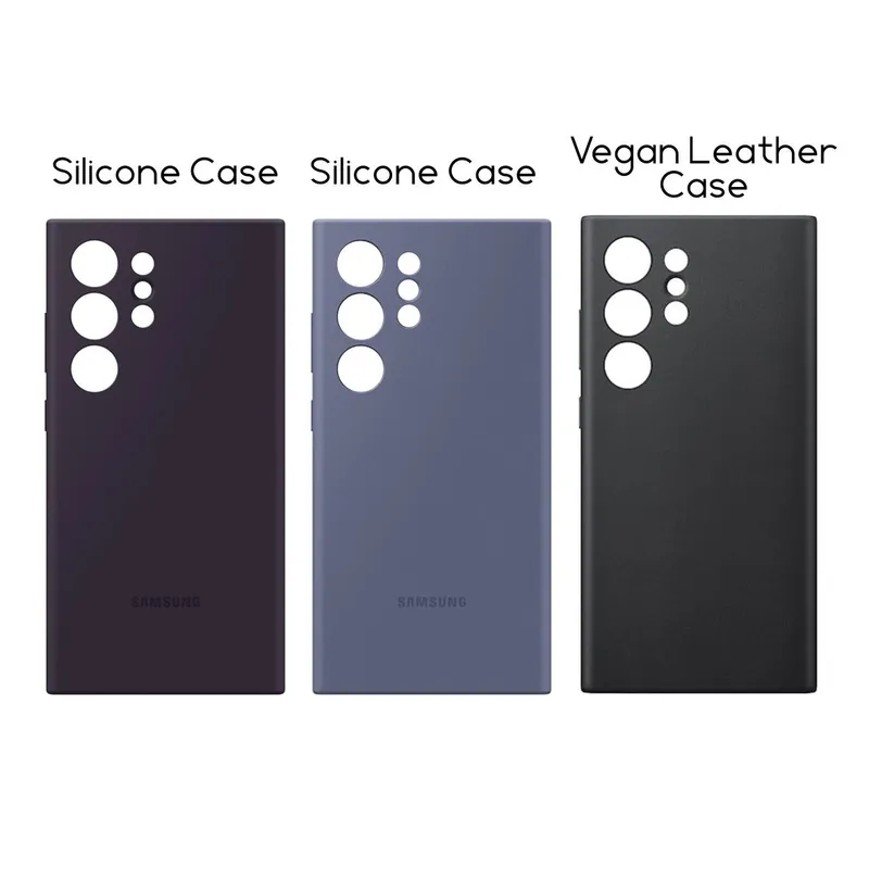 S24 Ultra Leather, Silicone Case Оригинальные чехлы