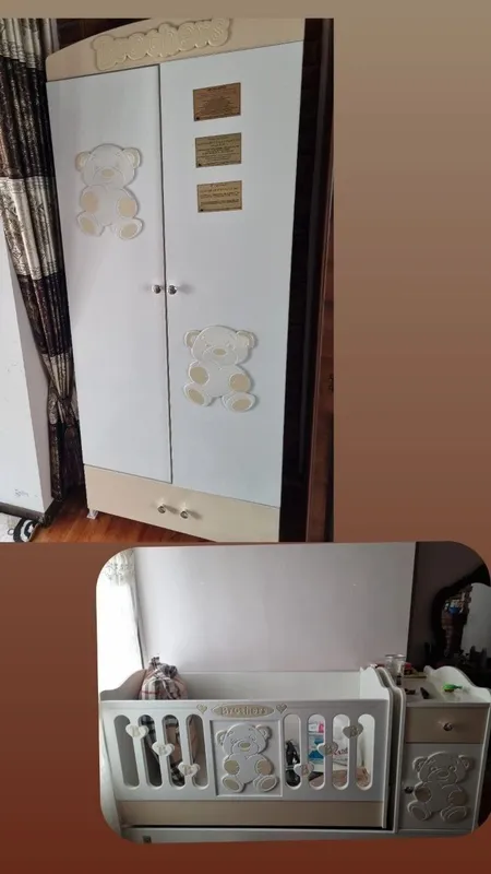 Мебель шкаф и детская кроватка