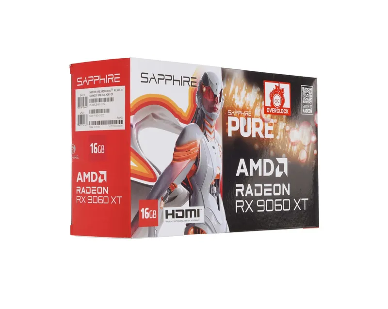 - Видеокарта Sapphire Pure AMD Radeon RX 9060 XT GAMING OC 16GB 4 - Видеокарта Sapphire Pure AMD Radeon RX 9060 XT GAMING OC 16GB 4