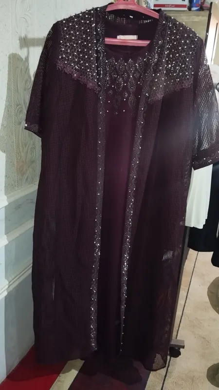 Abaya ko'ylak vecherniy baza bilan ichida 1 Abaya ko'ylak vecherniy baza bilan ichida 1