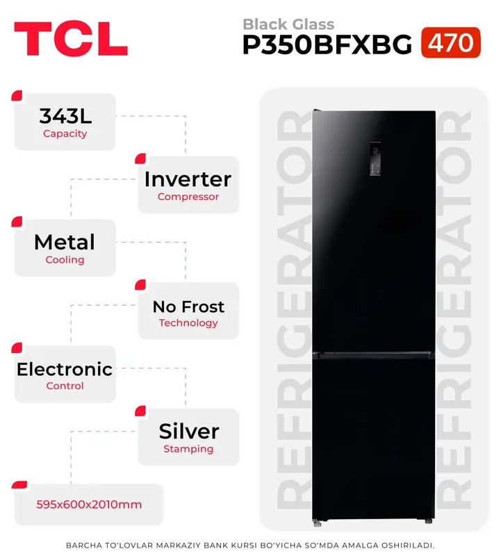 TCL P350BFXBG muzlatgich