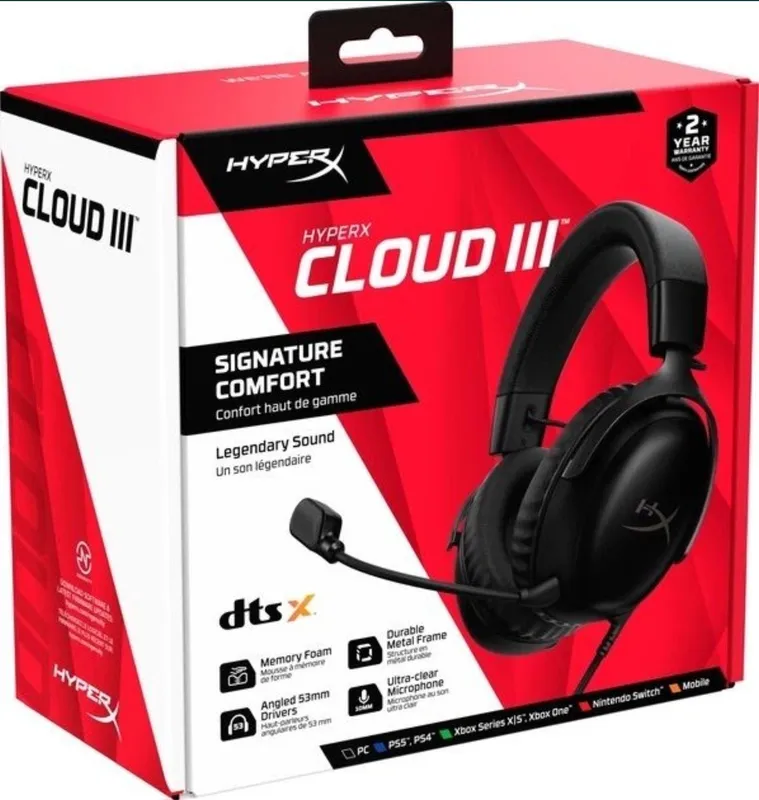 HyperX Cloud 3 wired Black 2 HyperX Cloud 3 wired Black 2