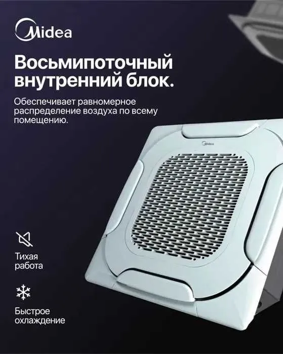 Кассетный кондиционер Midea 36,000 (220v) Kita Inverter
