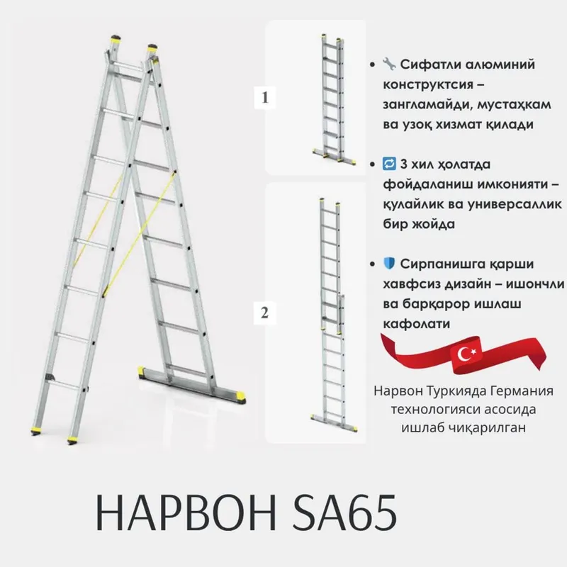 Turkiya Narvonlari. лестница, Alyumin narvon. — фото 6