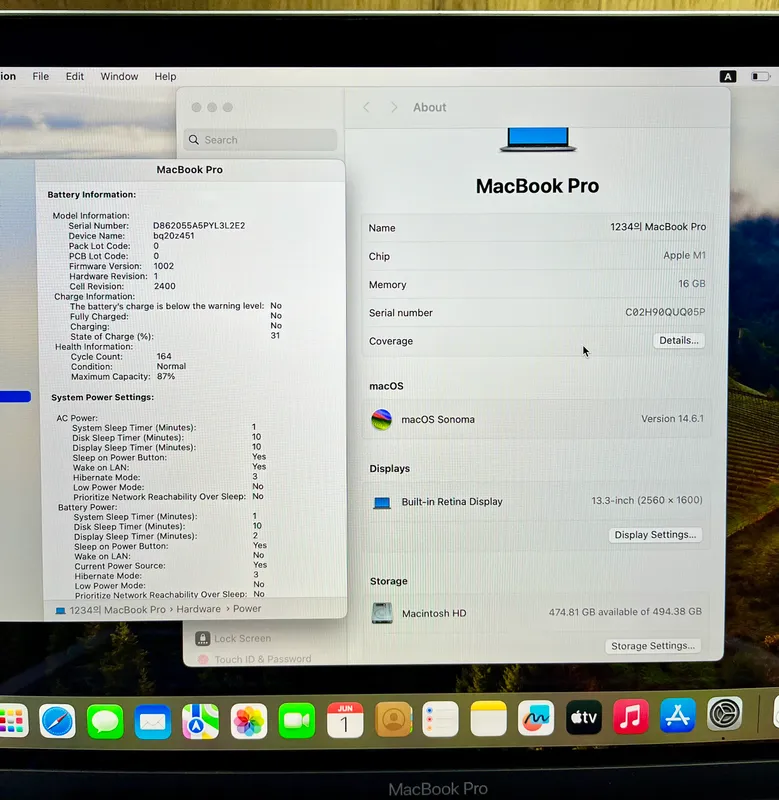 (16/512GB) MacBook Pro M1 Gray Noutbuk Макбук — фото 1