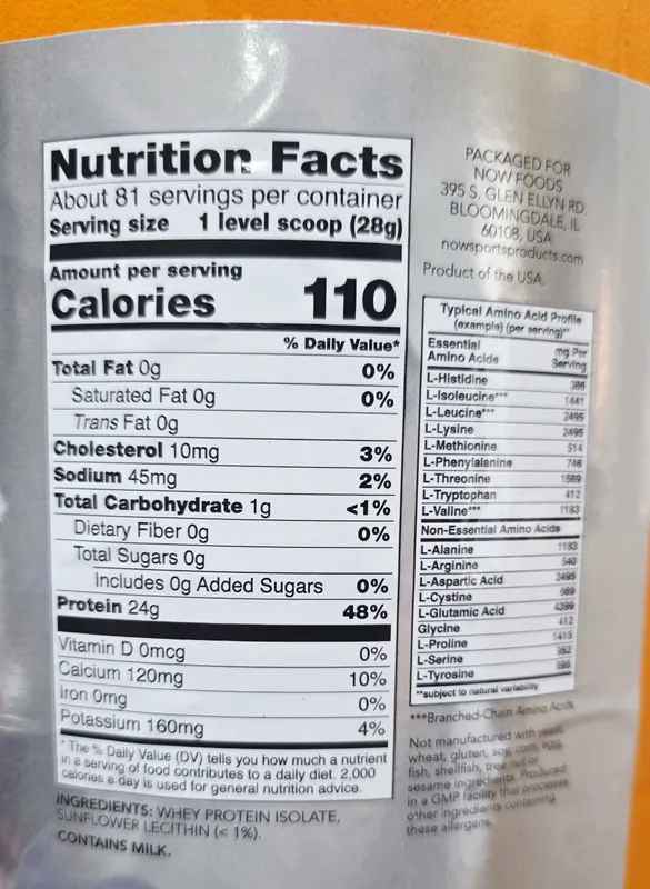 ДОСТАВКИ НЕТ Now Whey протеин без вкуса со скидкой 2268гр made USA — фото 2