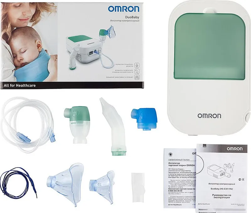 Ингалятор небулайзер Omron DuoBaby Ne-c301-e. Made in Italy — фото 2 Ингалятор небулайзер Omron DuoBaby Ne-c301-e. Made in Italy — фото 2