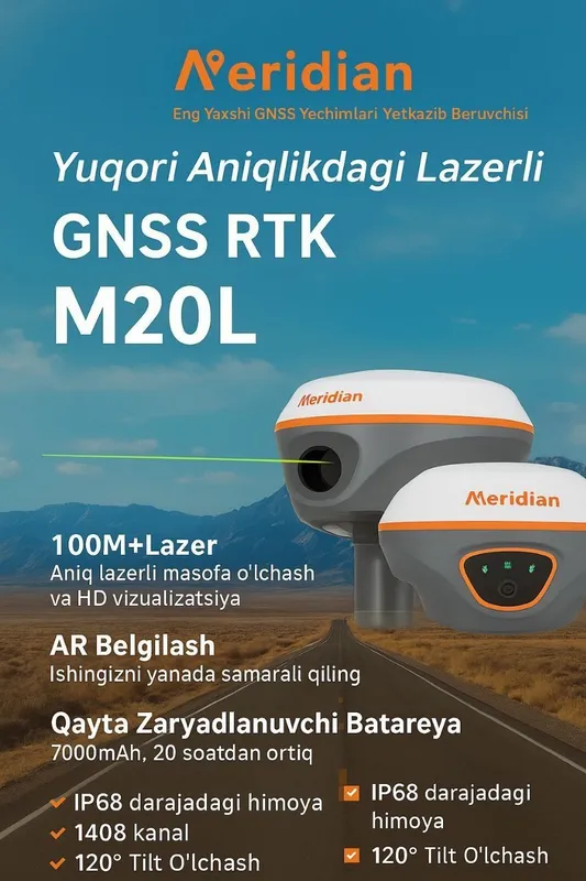 GNSS MERIDIAN Ўзбекистондаги расмий диллер ишончли ускуналар. — фото 1