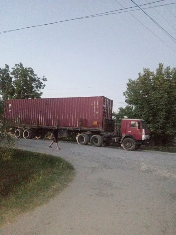 Камаз шаланда 87.йил.прицеп.86. 1