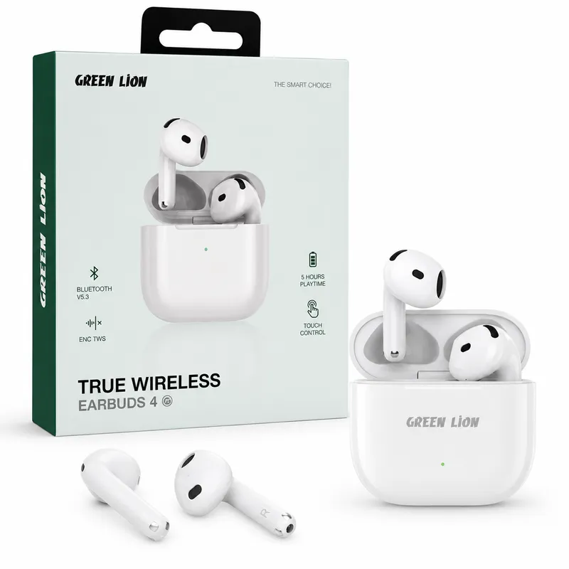 Green Lion Earbuds 4 simsiz quloqchinlari 1 Green Lion Earbuds 4 simsiz quloqchinlari 1