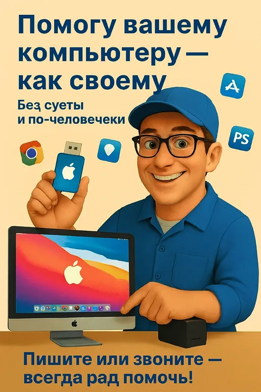 Програмный Ремонт компьютеров Выезд Переустановка Windows и MacOs
