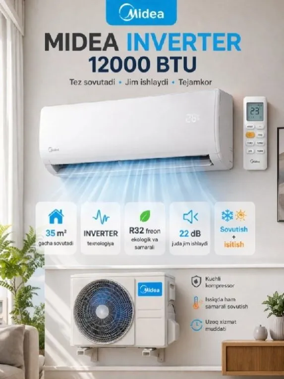 Кондиционер Midea 18 Бренд Midea Тип кондиционер Цвет белый Режимы ох 1