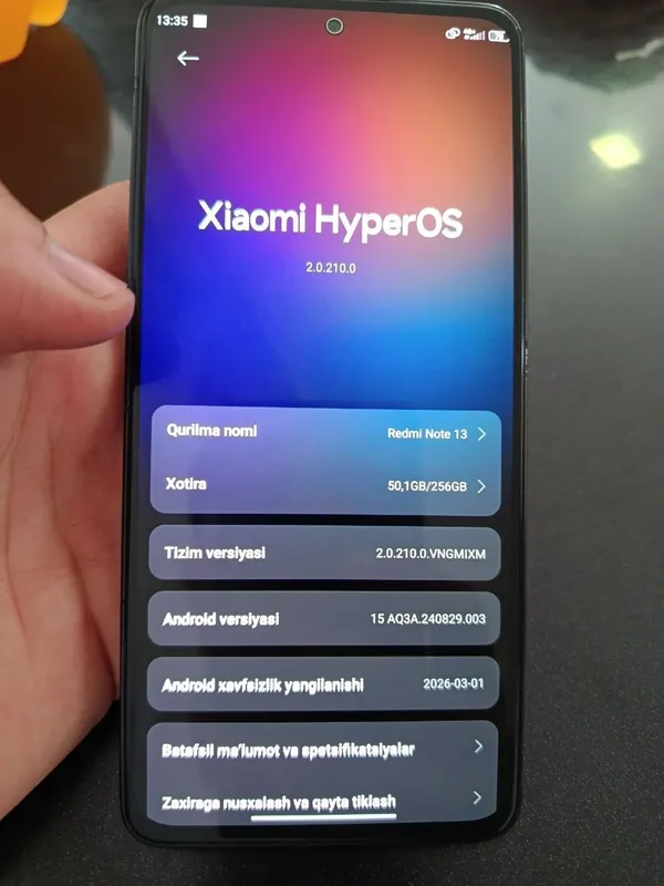 xiome Redmi note 13