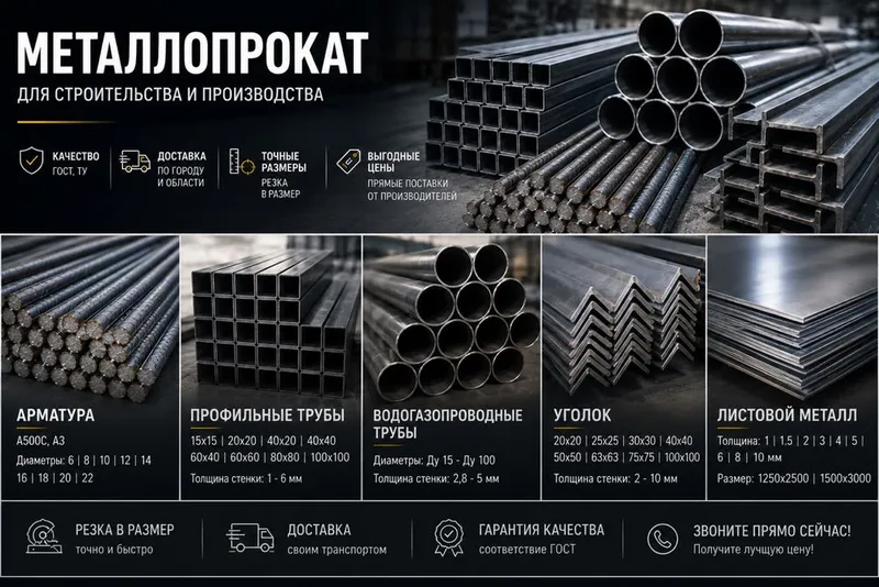 Armatura | Profil | Truba | Ugolnik | Shveller | Dvutavr | Metall 2