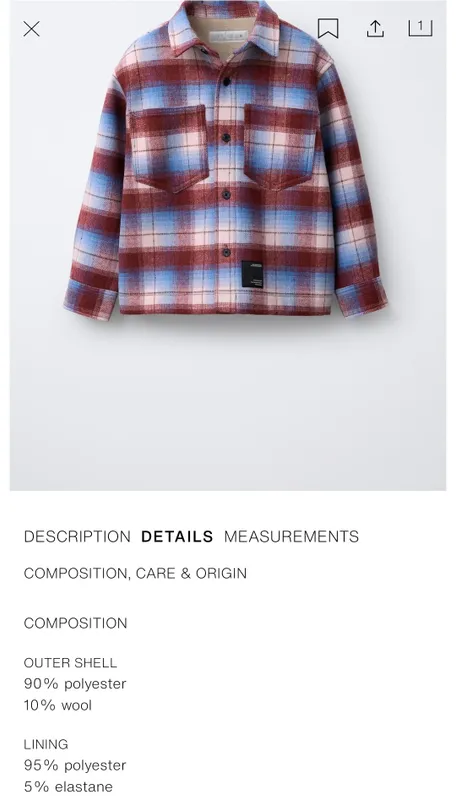 Zara original ko‘ylak-kurtka 1