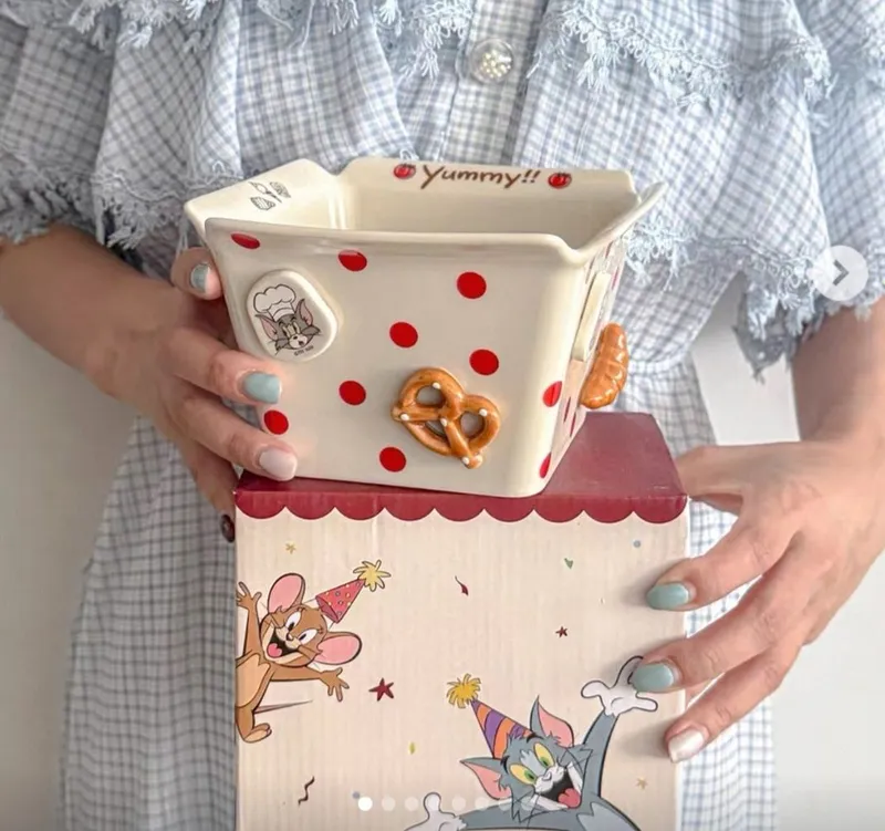 стильные керамические миски с мультяшным дизайном! стильные керамиче — фото 2