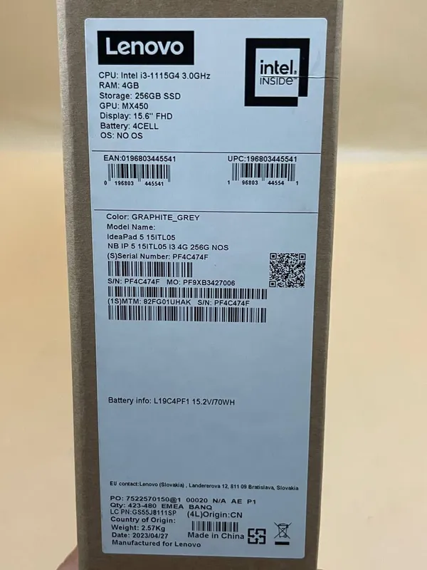 Lenovo IP 5 15ITL05 4 Lenovo IP 5 15ITL05 4