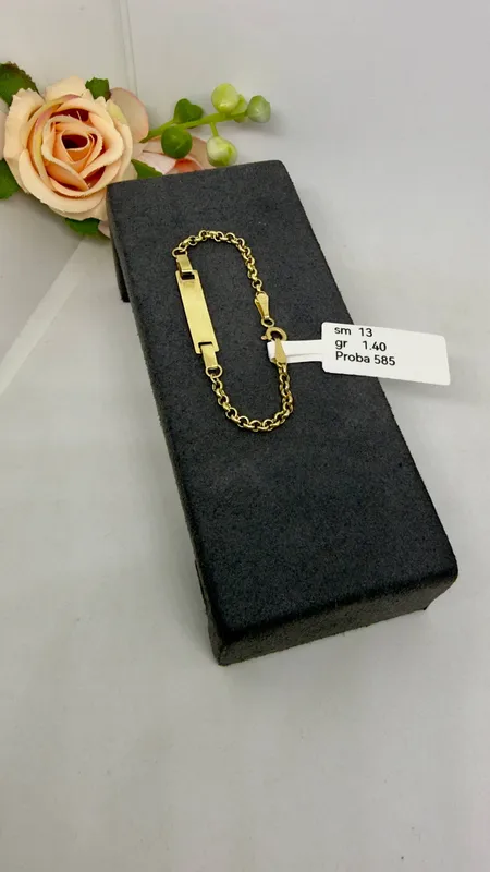 Браслет 585 пробы, длина 13 см