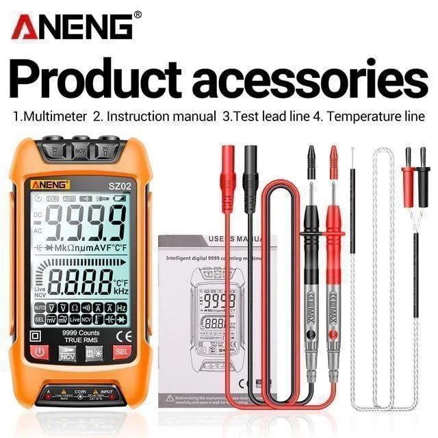 Мультиметр ANENG SZ02, auto, термопара, качество, тестер