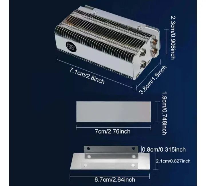 Nvme, SSD, M2 uchun kuchli radiator 2 Nvme, SSD, M2 uchun kuchli radiator 2