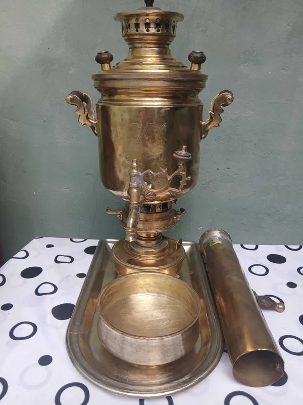 Самовар в комплекте 1900 год 5