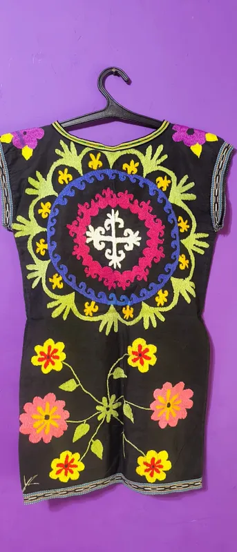 Платье короткое из сюзане (авторское) 2 Платье короткое из сюзане (авторское) 2
