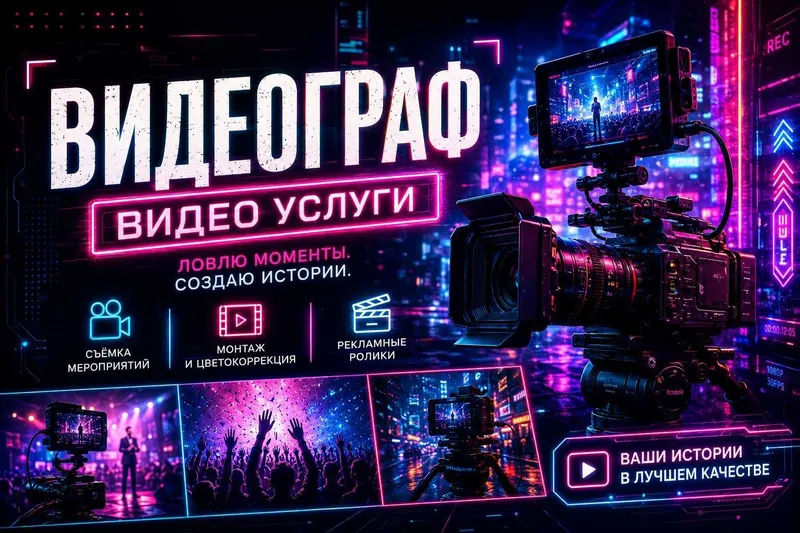 Видеограф (Видео услуги, Фотограф)
