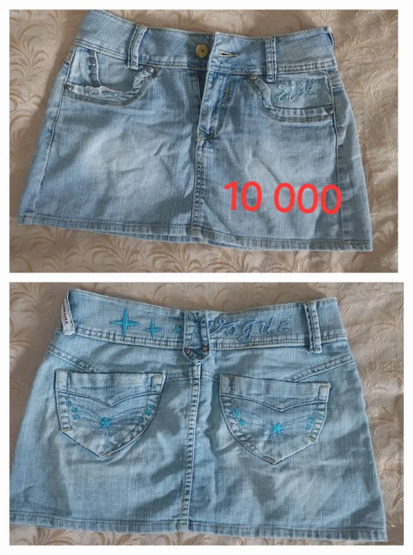 Jins mini yubka 44 o‘lcham 1 Jins mini yubka 44 o‘lcham 1