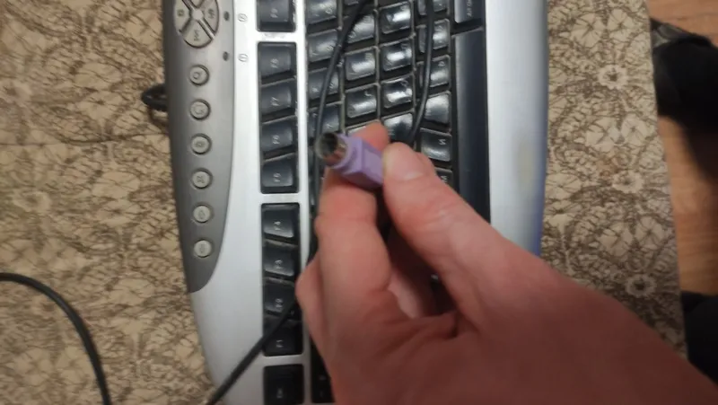 Комплект Клавиатура + мышка - Разъем PS/2 (mini-DIN 6-pin) и проводна — фото 1