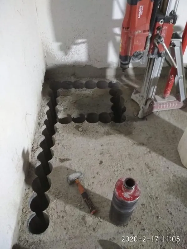 Beton teshish kesish 4 Beton teshish kesish 4