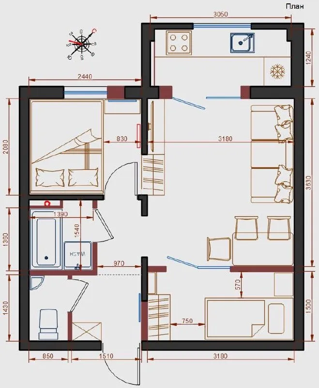 32 m², Yashnobod tumanidagi 3 xonali kvartira sotiladi 8