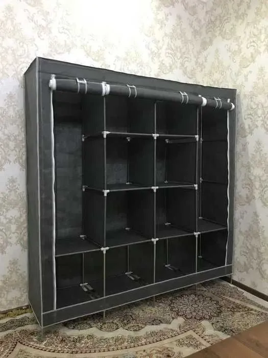 Большой тканевый шкаф для одежды 170×170, Гардироб-шкаф тканевый 5 Большой тканевый шкаф для одежды 170×170, Гардироб-шкаф тканевый 5