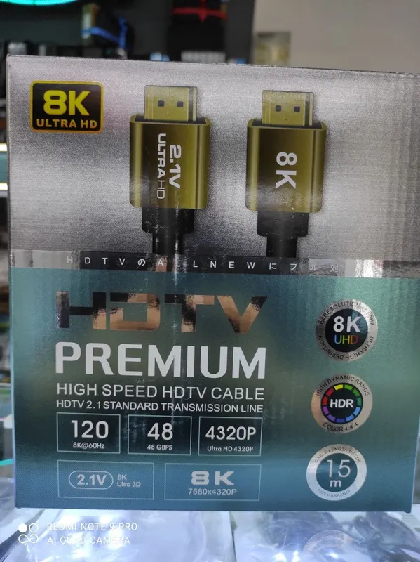 Скидка!Hdmi кабель 2.1 v 8 k ultra hd / hdr / ARC ( 120 hz ) 10 M 4 Скидка!Hdmi кабель 2.1 v 8 k ultra hd / hdr / ARC ( 120 hz ) 10 M 4