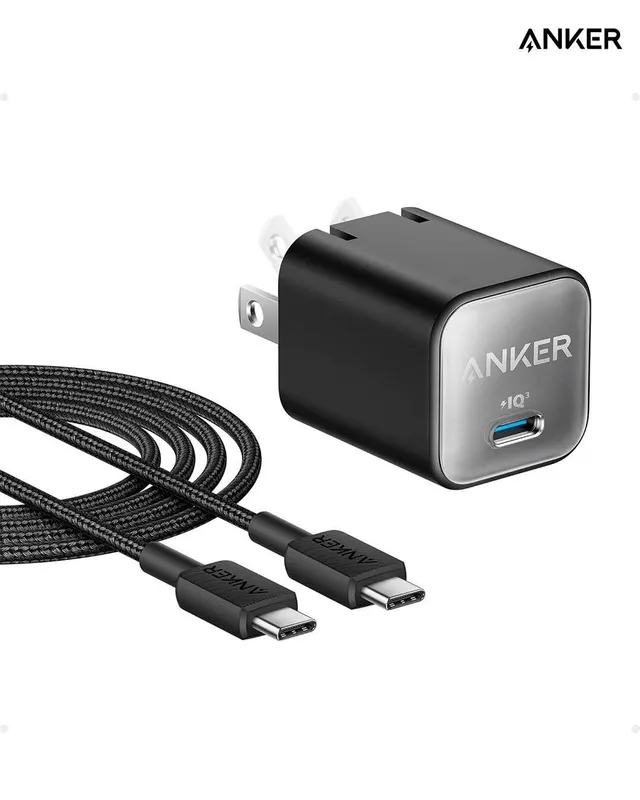 Зарядное устройство + кабель Anker Nano Charger 30W — фото 2