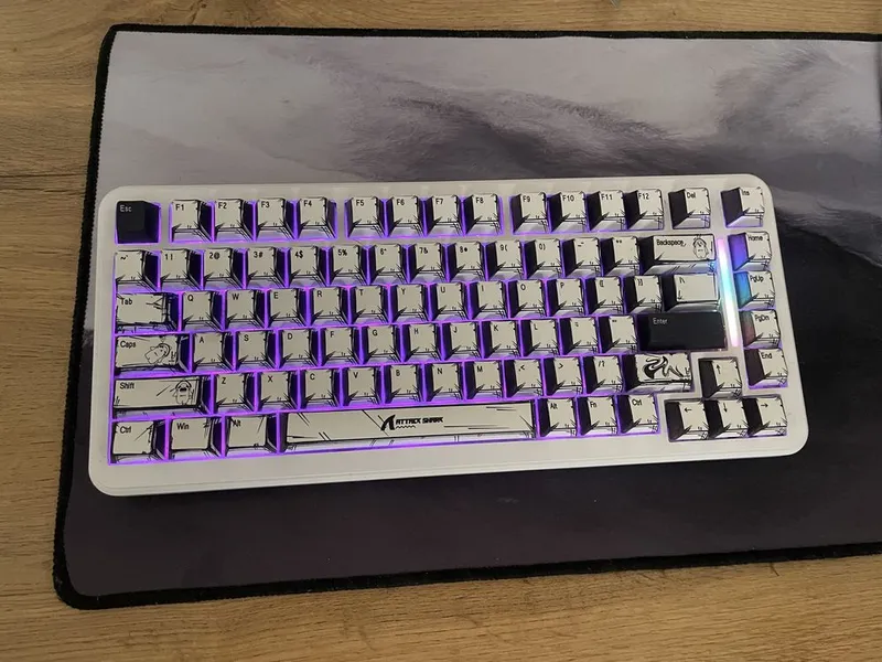 клавиатура attack shark x82pro he магнитка 2