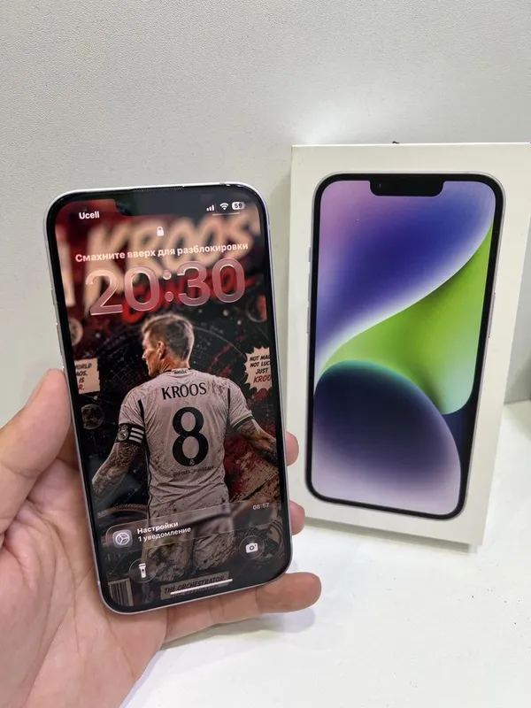 Iphone 14 128 GB Purple идеал йенгиде 1 Iphone 14 128 GB Purple идеал йенгиде 1