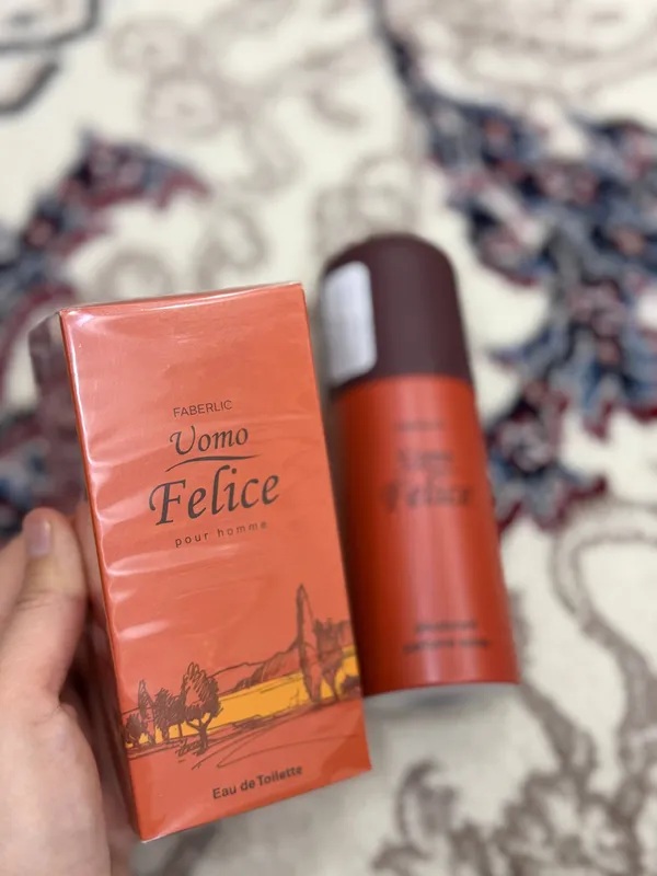 Parfyumeriyali dezodorant-sprey (Uomo Felice aroma asosida)