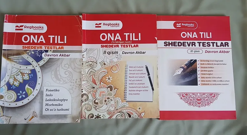 Ona tili shedevr testlar. Davron Akbar. 1