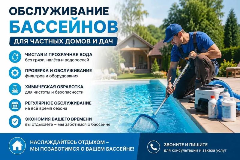 Обслуживание бассейнов