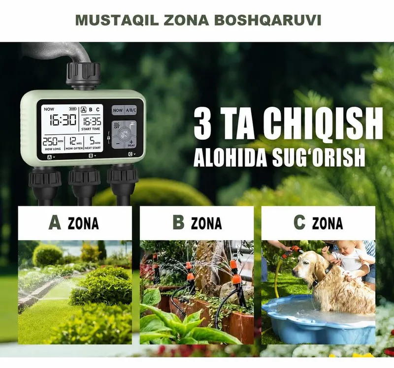 Avtomatik sug'orish taymeri, dasturchi, sug'orish boshqaruvchisi. — фото 3
