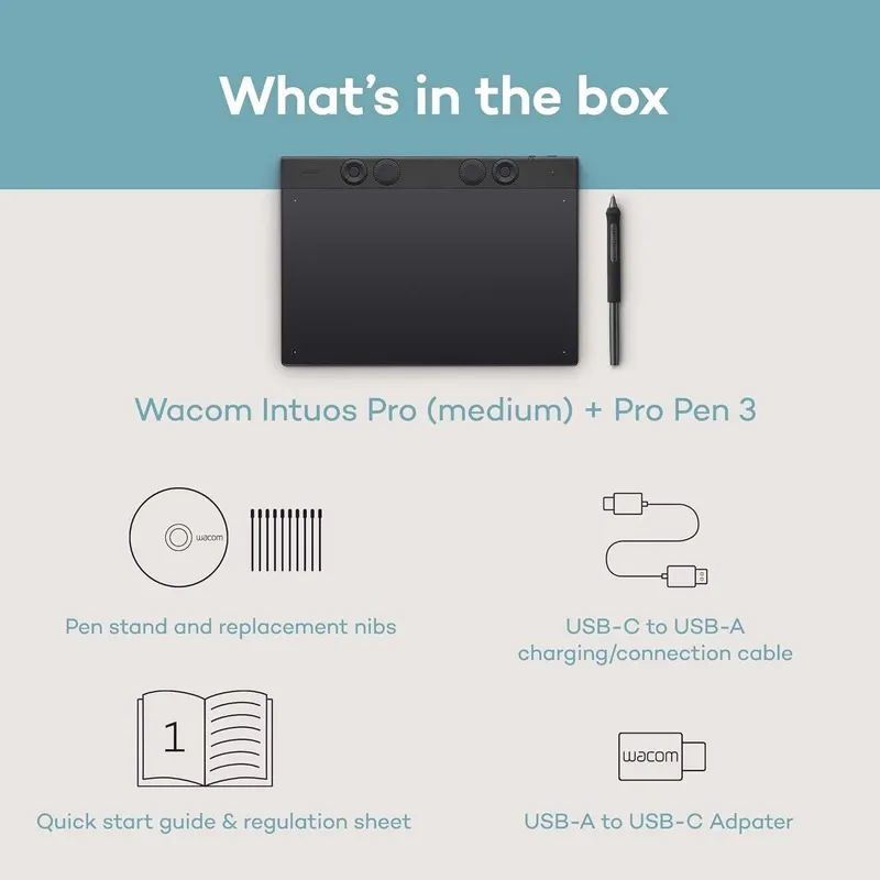 Новинка! Графический планшет Wacom intuos Pro Medium (2026) PTK670K0A — фото 2