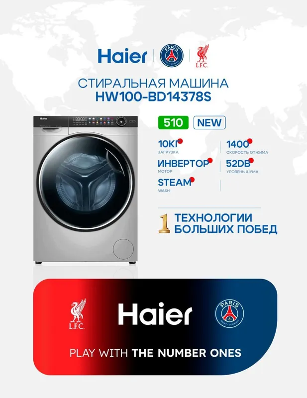 Стиральная машинка Haier 6-12 кг — фото 1