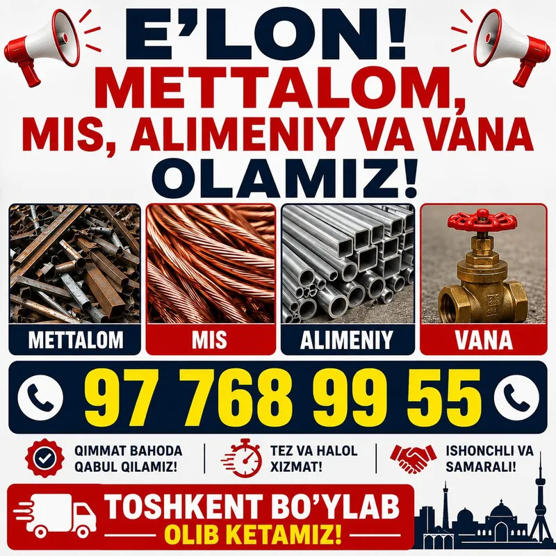 Mettalom Sotib Olamiz✨