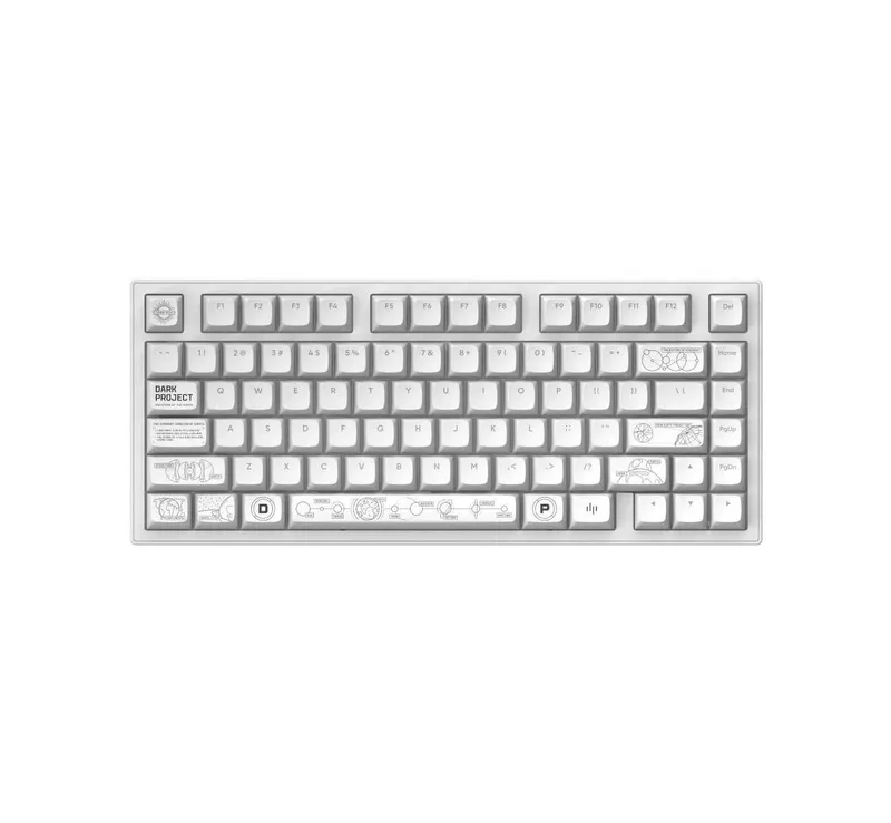 ; Механическая Клавиатура DarkProject ALU81 Terra Nova White Wireless 2