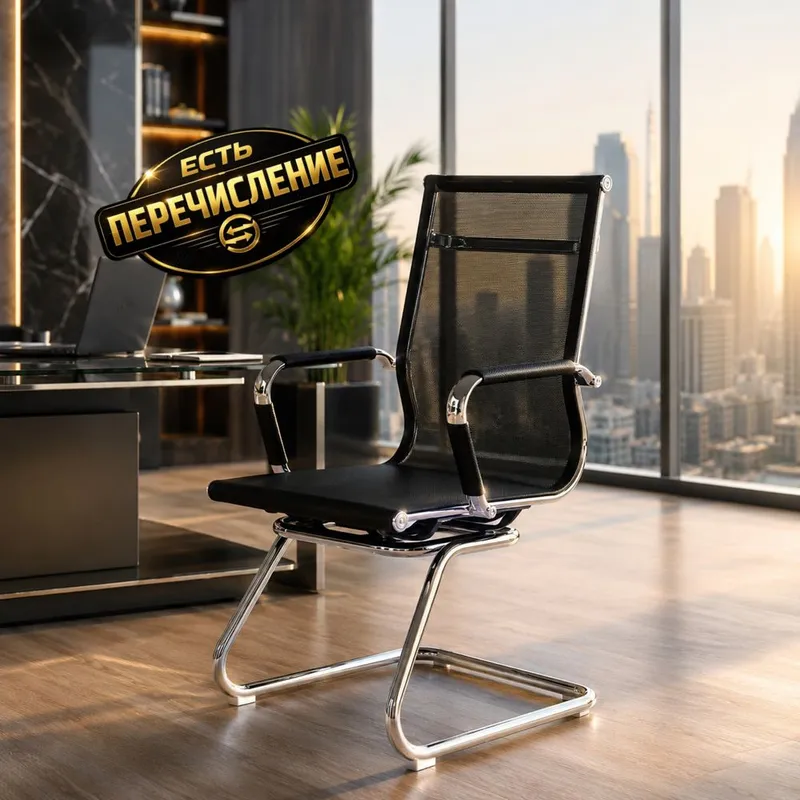 Стул для посетителей Premium Mesh Chrome 1 Стул для посетителей Premium Mesh Chrome 1