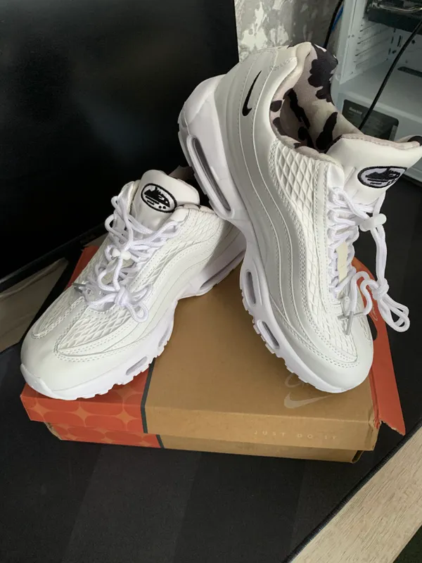 Кроссовки Nike airmax 95 corteiz  белые — фото 2