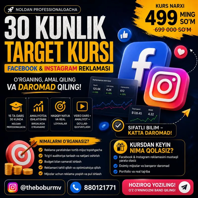 Target kursi 499 ming so'm Target kursi 499 ming so'm