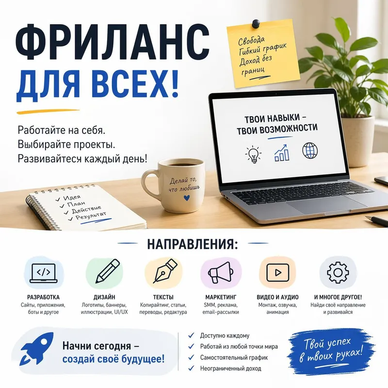 Курс по фрилансу для начинающих.